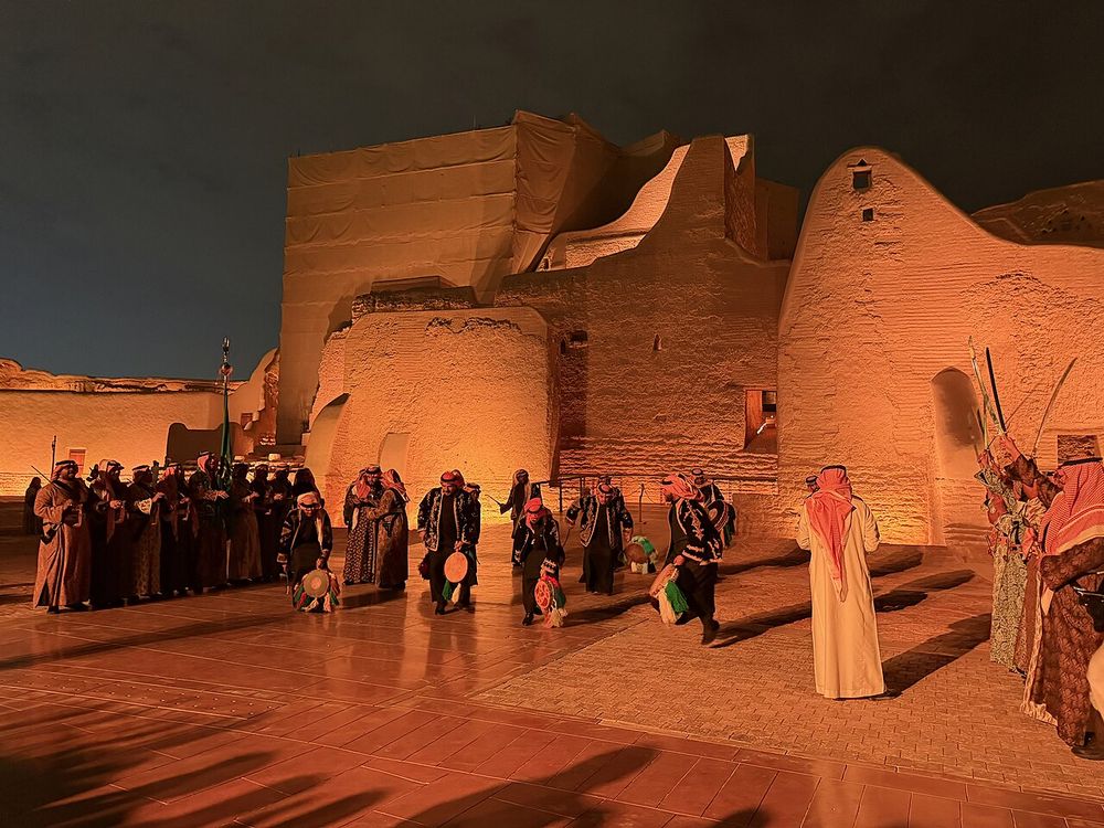 Najdi Ardha sword dance at At-Turaif, Diriyah